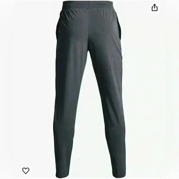 Under Armour Stretch Woven Tapered Pants Size Large Pitch Gray - Picture 12 of 13
